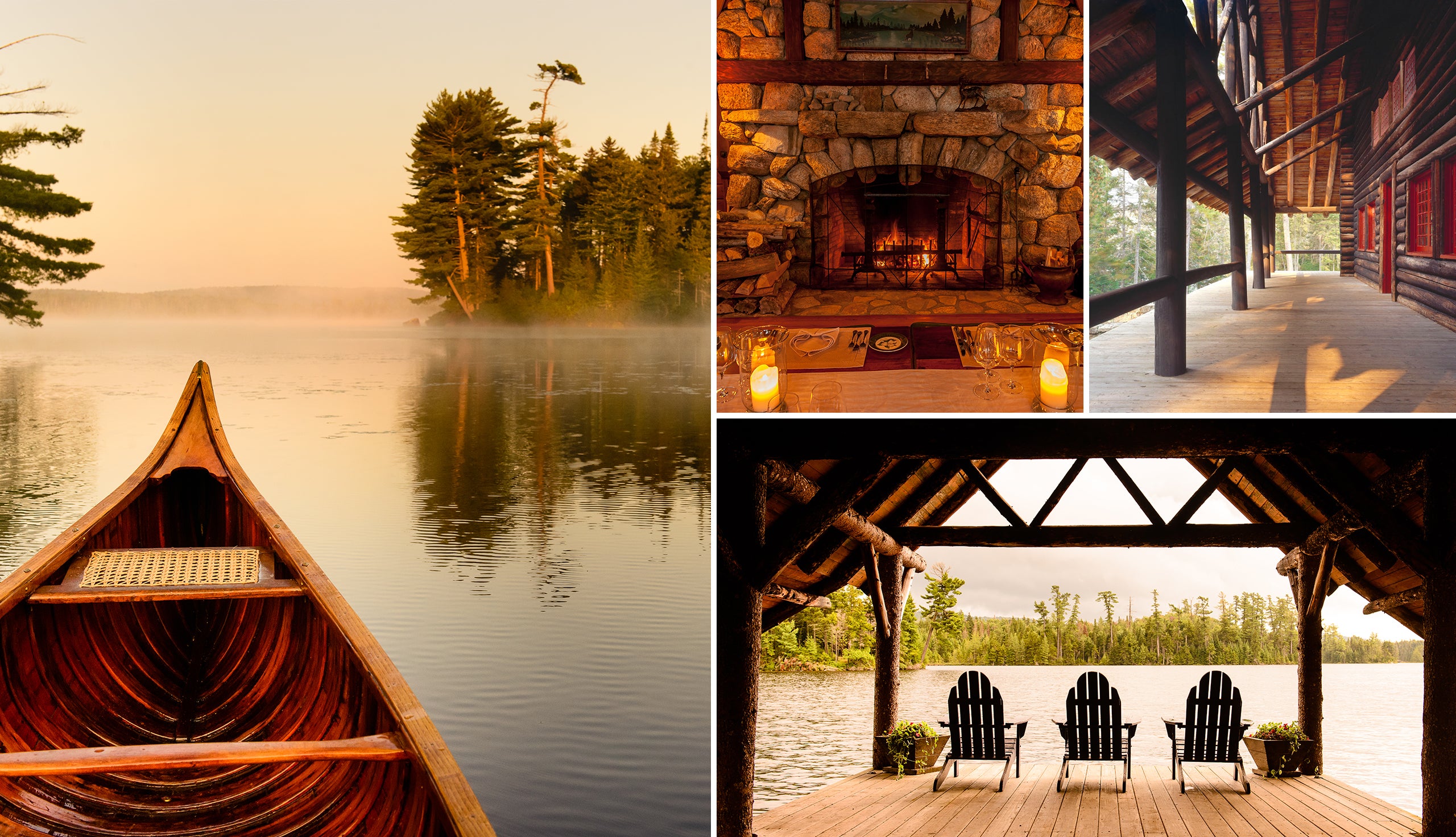Images du Great Camp au lac Kora