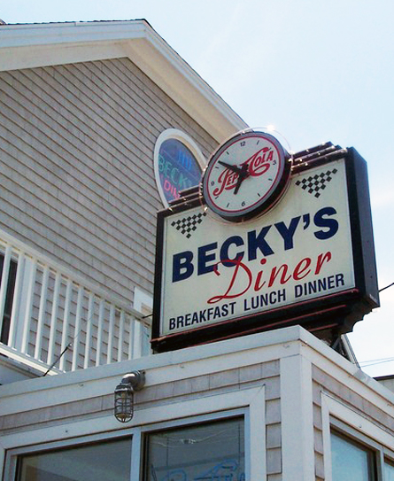                             Mingle with locals at Becky&#x2019;s Diner, a no-frills favorite famous for its greasy-spoon fare