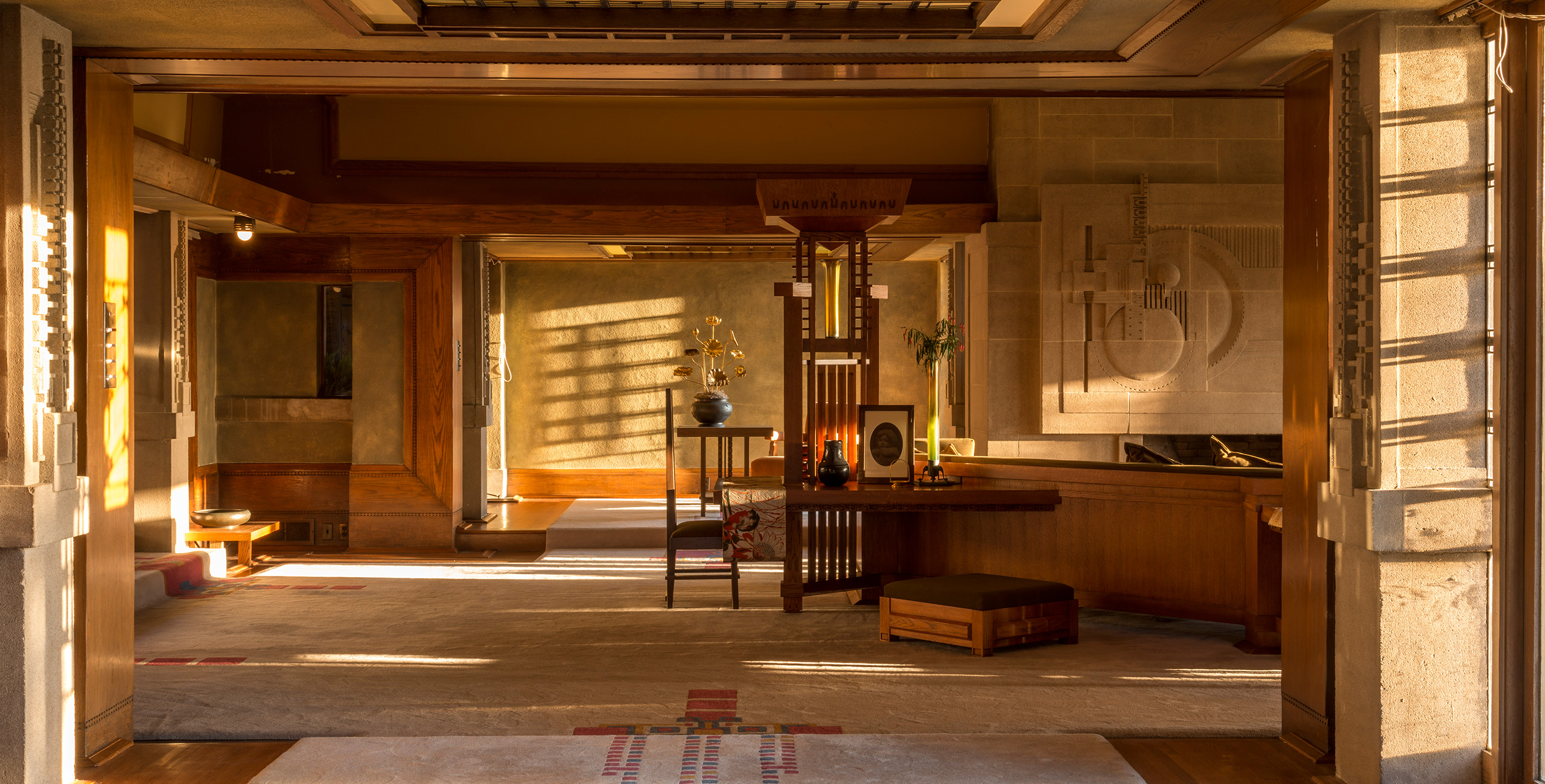Frank Lloyd Wright&#x2019;s Hollyhock House, completed in 1921
