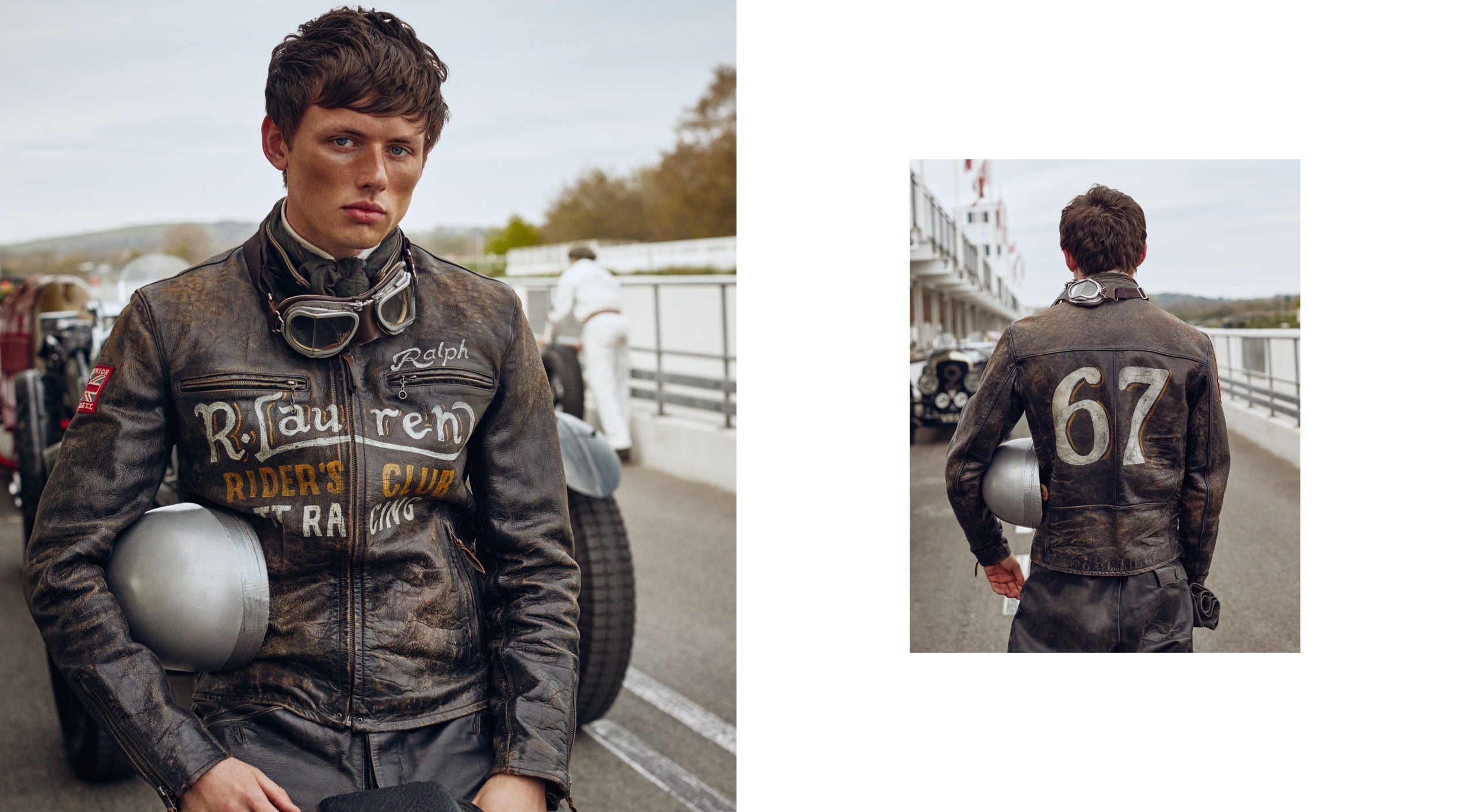 <strong>PHOTOGRAPHI&Eacute; SUR PLACE</strong><br/><span>La collection Polo Originals de cette saison, inspir&eacute;e de l'&acirc;ge d'or des courses automobiles de Grand Prix, a &eacute;t&eacute; photographi&eacute;e sur le Goodwood Motor Circuit, situ&eacute; dans le West Sussex, dans le domaine de Goodwood de pr&egrave;s de 5 000 hectares.  Le circuit est c&eacute;l&egrave;bre pour avoir accueilli plusieurs &eacute;v&eacute;nements prestigieux de sport automobile, dont le c&eacute;l&egrave;bre Festival of Speed and Revival. </span> <br/><rlmag_link href="https://www.ralphlauren.fr/fr/search?cgid=brands-prl-tough-and-refined-cg"><button class="shop-collection">D&Eacute;COUVRIR LA COLLECTION</button></rlmag_link>