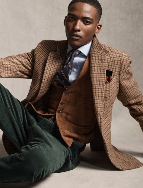 Long peignoir à col châle en velours pour femme | Ralph Lauren® FR