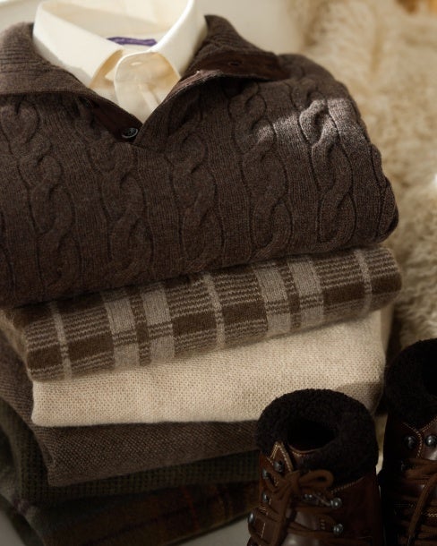 Cable-Knit Cashmere Mockneck Jumper