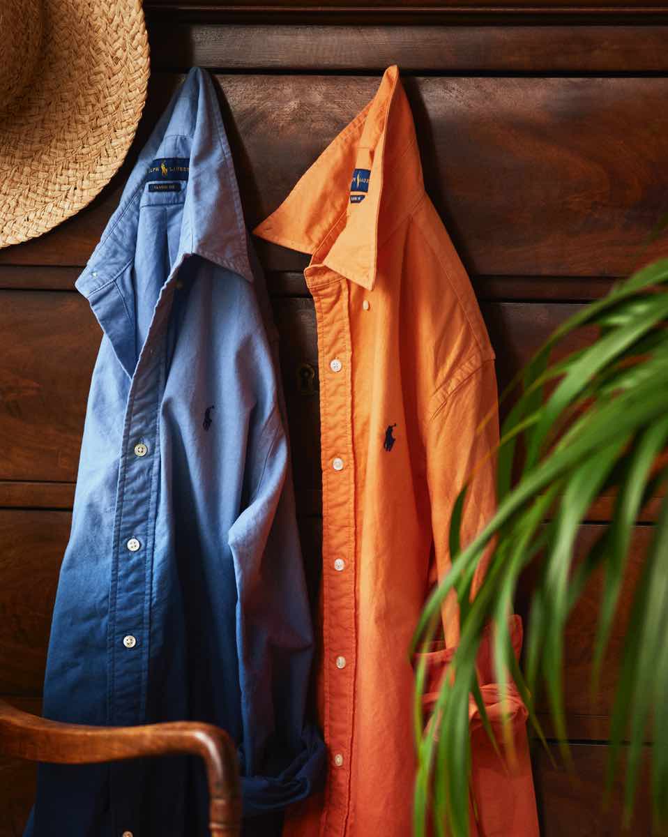 Chemise Oxford teinte en pièce Slim Fit