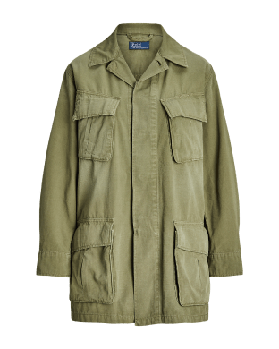 Veste utilitaire en toile de coton 
