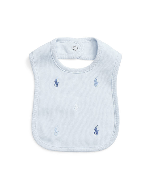 Bavoir poney Polo en interlock de coton