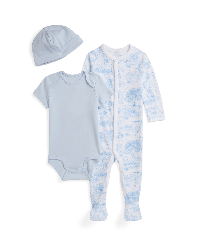 Coffret cadeau en coton motif toile
