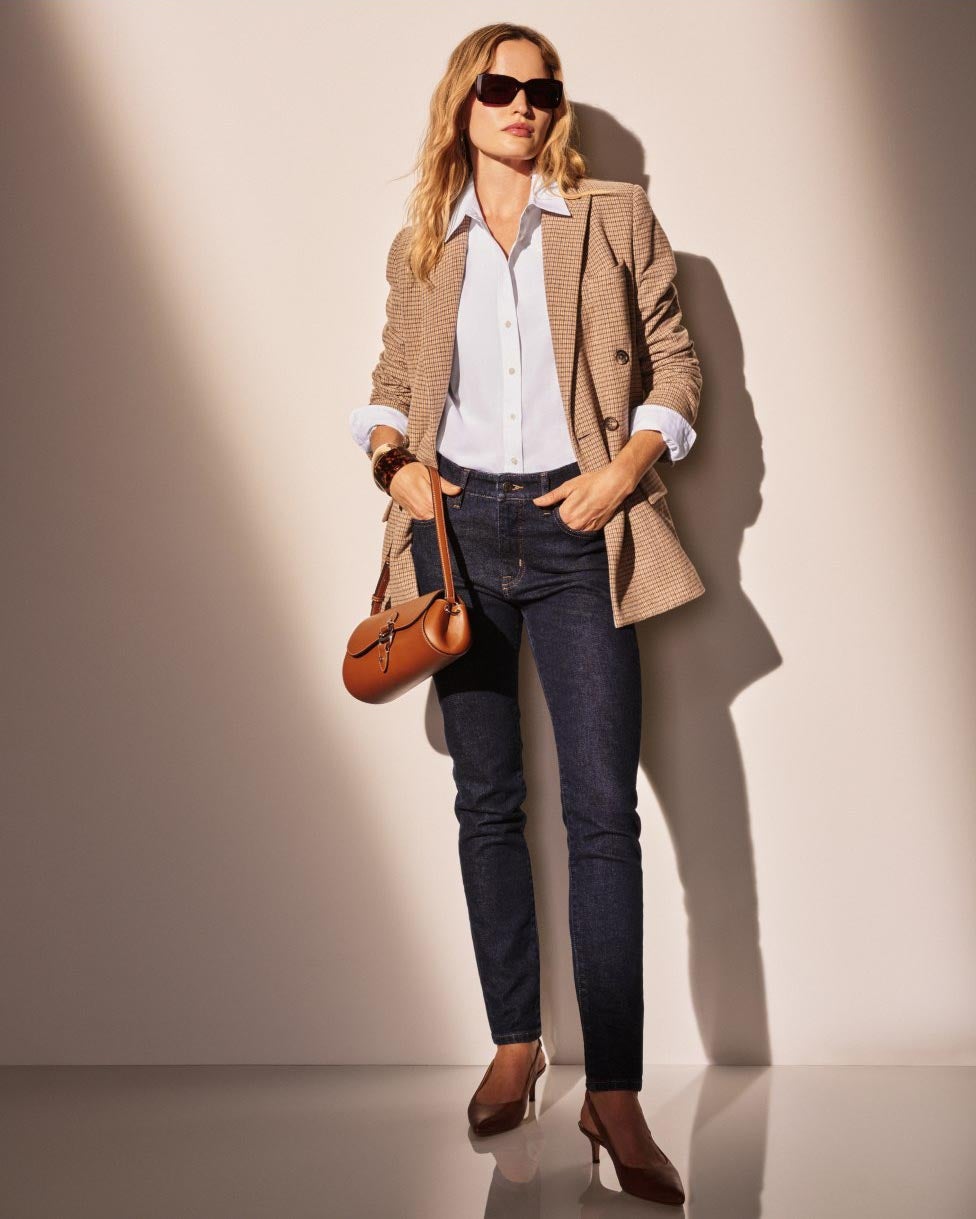 Jean 7/8 skinny taille haute