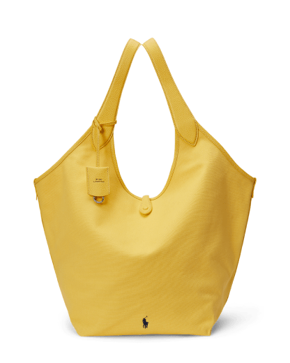 Grand cabas Polo Play en toile et cuir