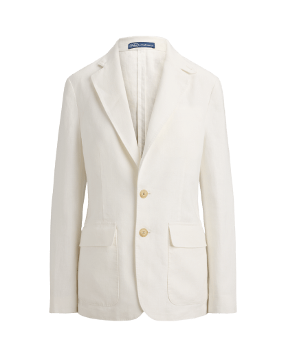 Blazer coupe droite en lin