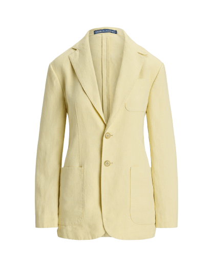 Blazer coupe droite en lin