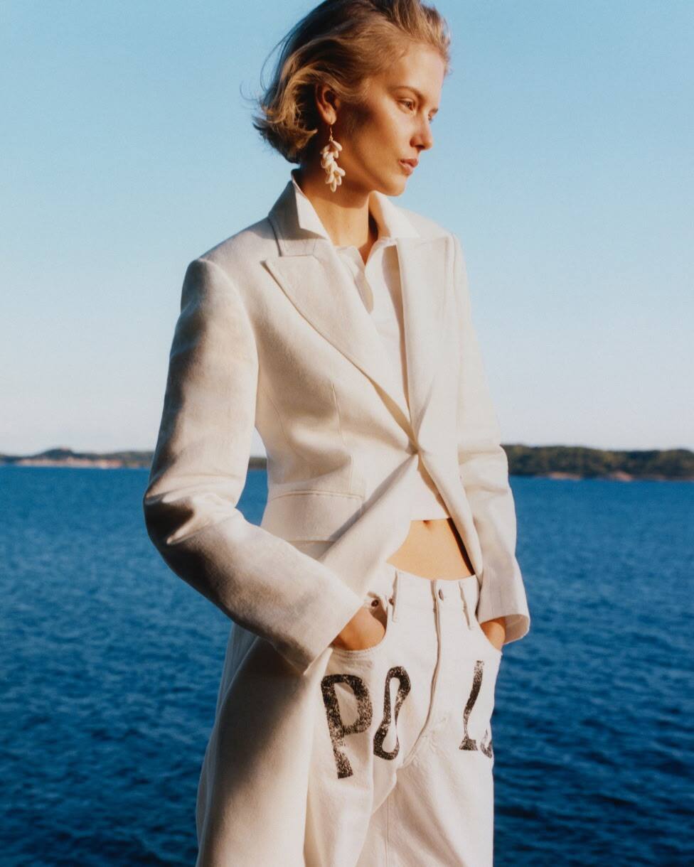 Manteau en chanvre et lin
