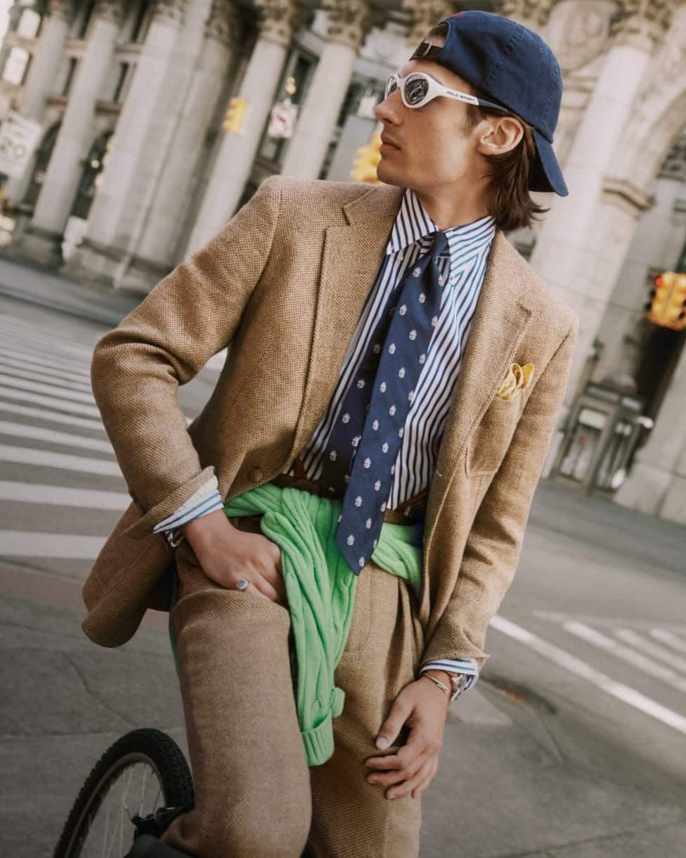 Veste Polo en tweed d'été Tailored Fit