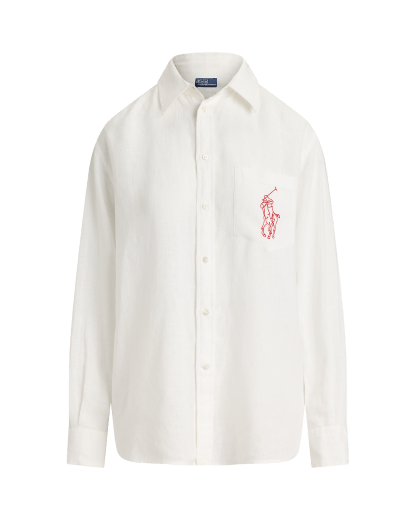 Chemise oversize en lin Big Pony