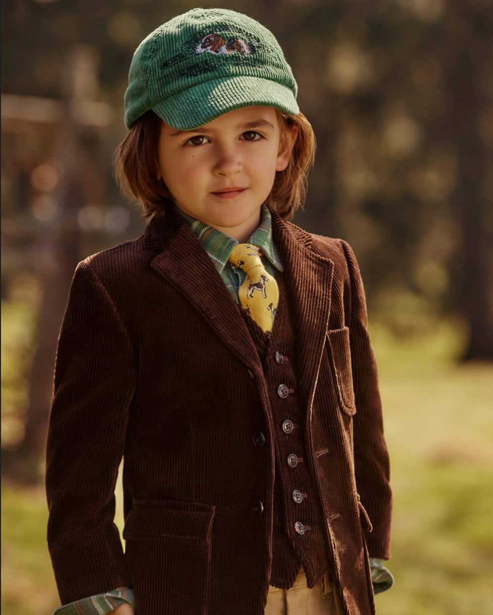 Blazer Polo en velours côtelé de coton