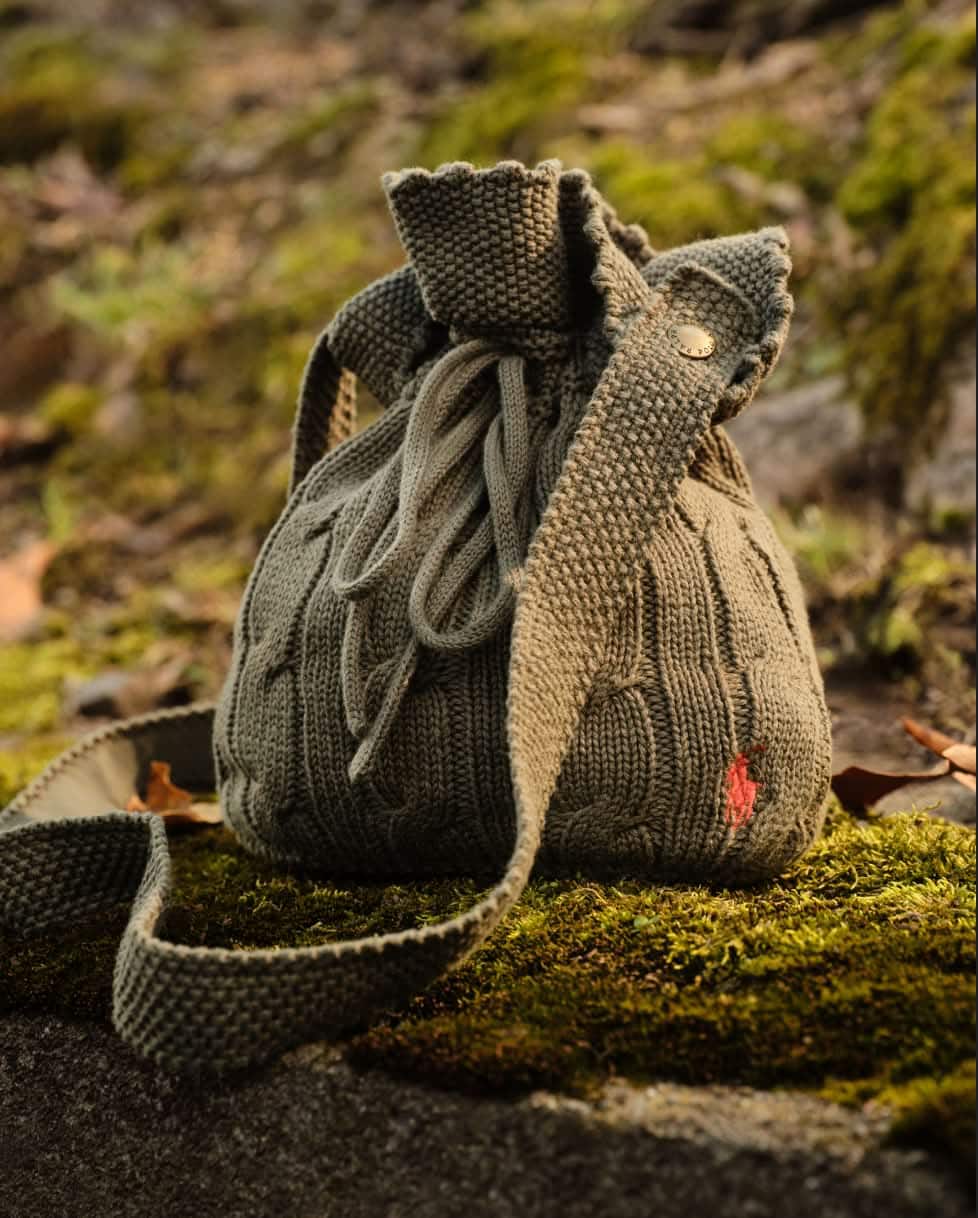 Sac seau torsadé cordon de serrage coton