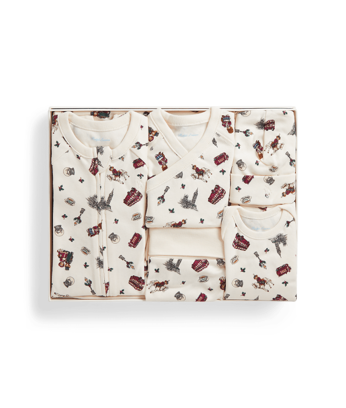 Coffret cadeau 6 pièces Polo Bear coton