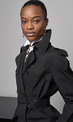 Model wears look from the Fall 2019 Collection