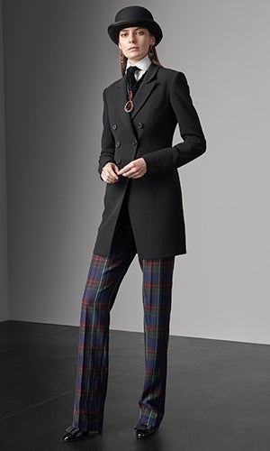 Model wears look from the Fall 2019 Collection