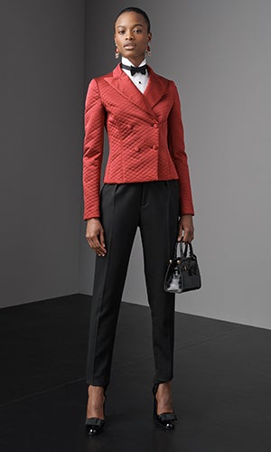 Model wears look from the Fall 2019 Collection