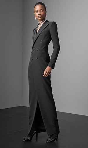 Model wears look from the Fall 2019 Collection