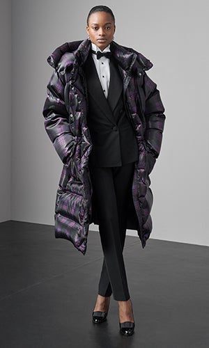 Model wears look from the Fall 2019 Collection