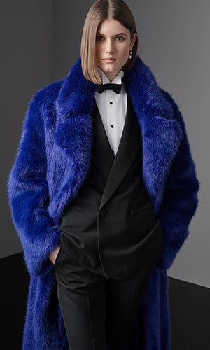 Model wears look from the Fall 2019 Collection